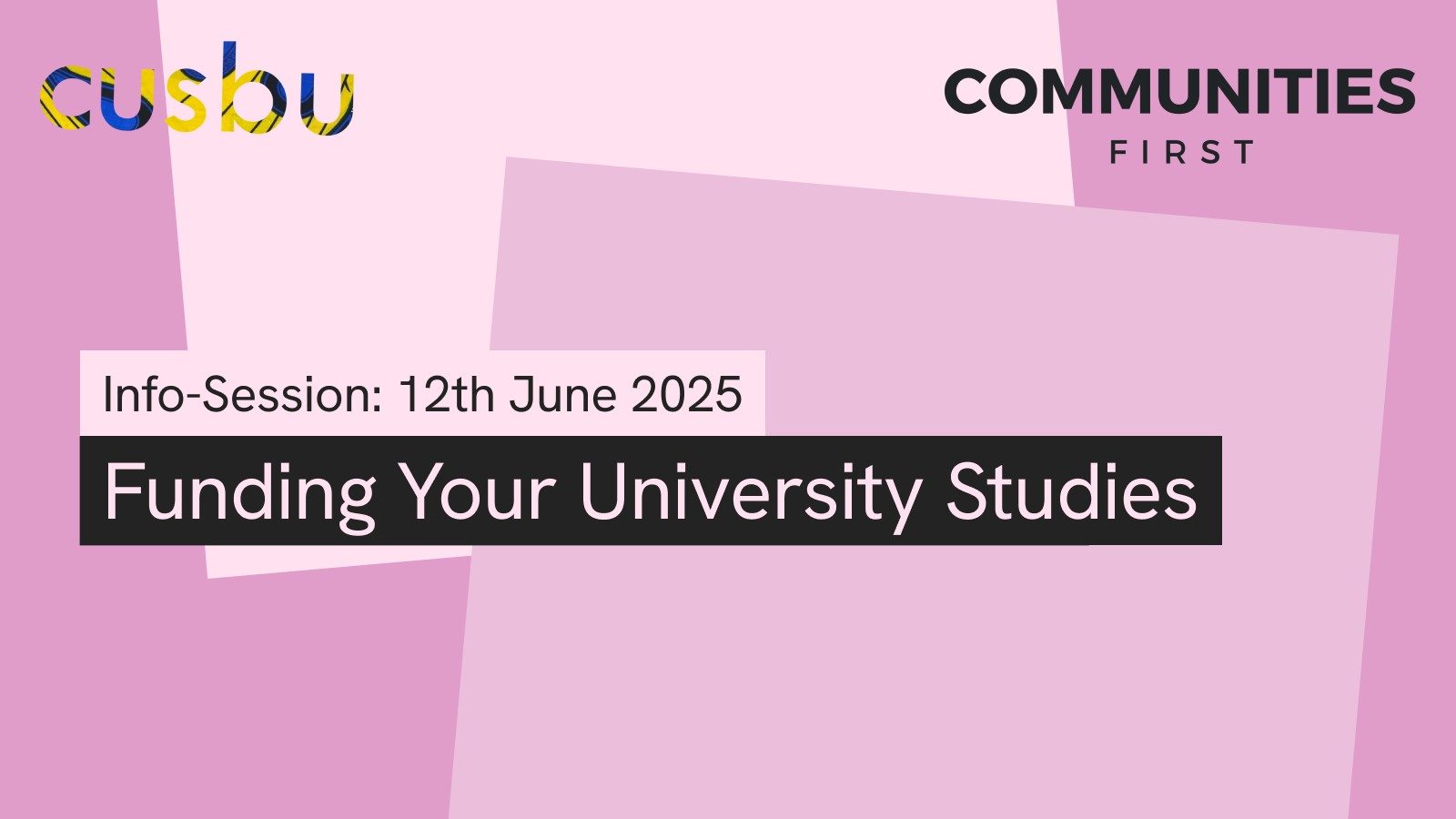 Free Info-Session: Funding Your University Studies